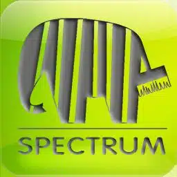 Logo von Caparol Spectrum ein schwarzer Elefant auf grünem Hintergrund.