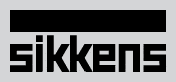Das Logo von Sikkens Farben in schwarz auf grauem Hintergrund.