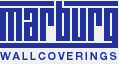 Logo vom Tapetenhersteller Marburg Wallvoverings in blau.