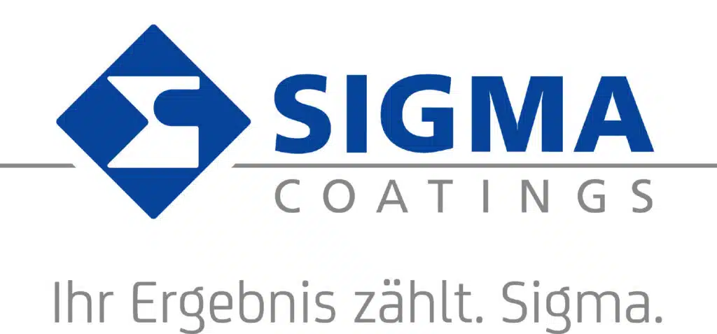Logo von Sigma Coatings in blau und weiss.