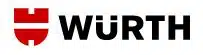Logo von Würth in schwarz, weiss und rot.