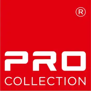 Logo von PRO-Collection in rot und weiss.